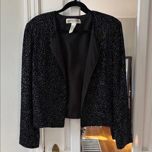 Niteline Women's Black Beaded Blazer